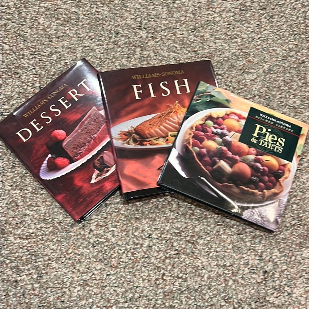 Williams-Sonoma Cookbooks Set - Dessert, Fish, Pies & Tarts